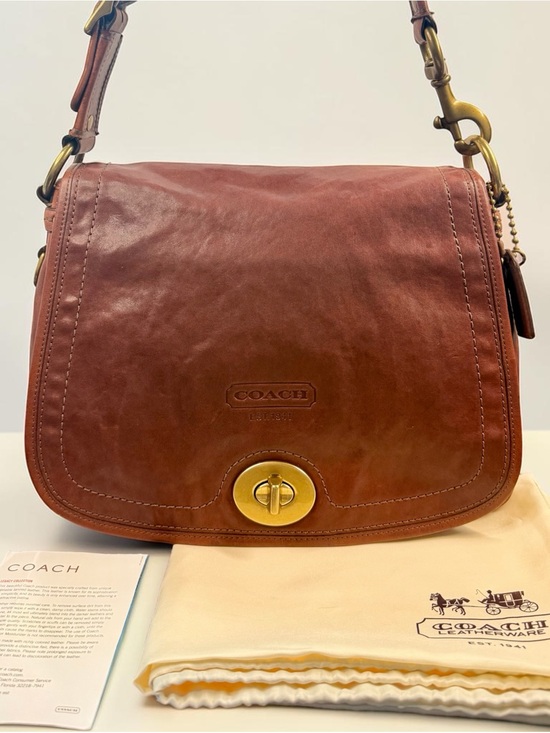 Coach Handbags - Vintage Coach 65th Anniversary Legacy Ali Flap Bag 11134 - Vachetta Leather